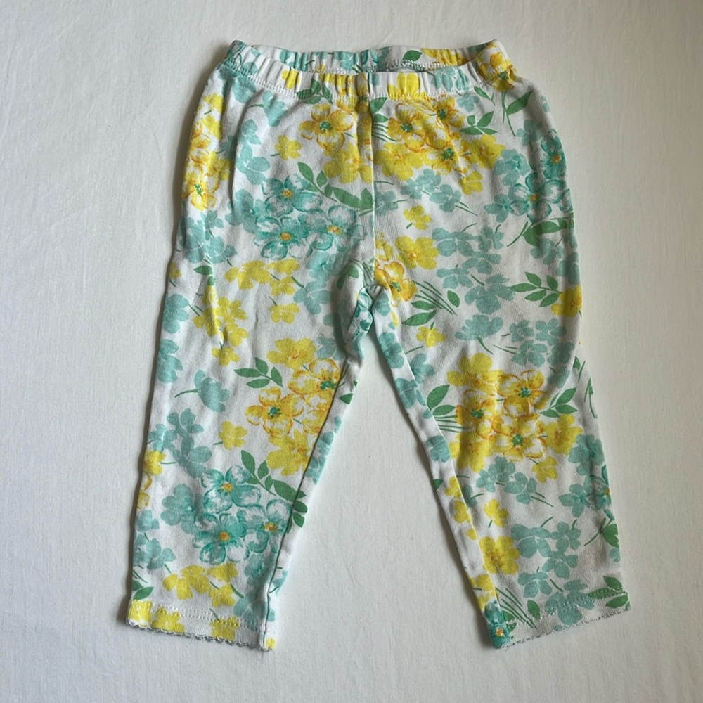 Carter’s Baby Girls Cotton Floral Pants Size 12 Months